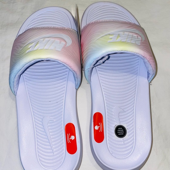 NWT- Nike Women Victori One Slide Print Pure Violet/White - Picture 14 of 14